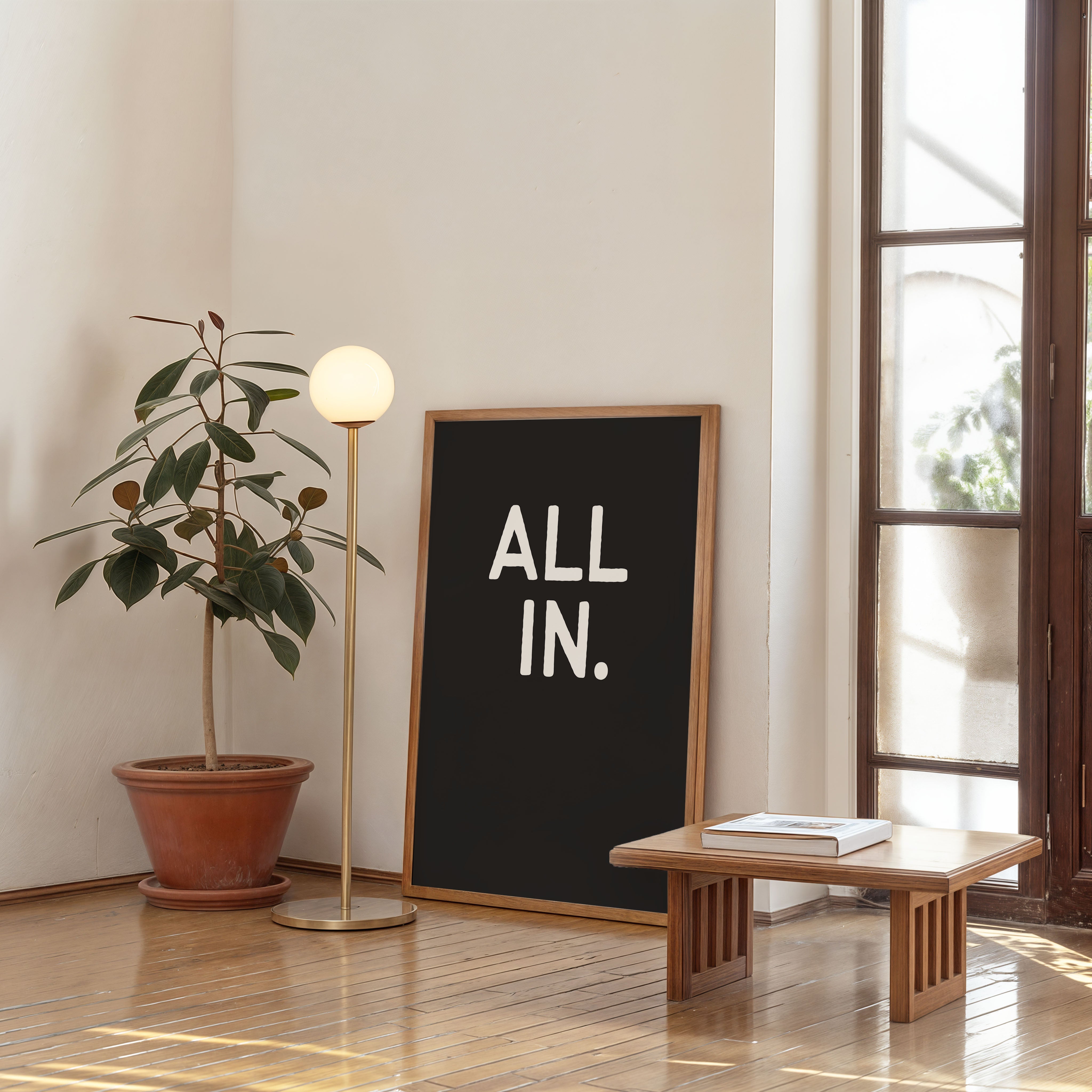 all in motivational quote wall art poster